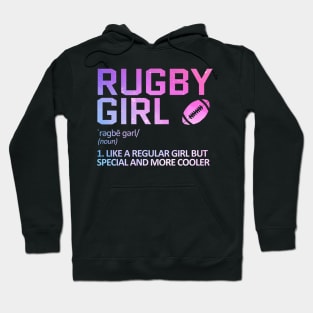 rugby girl Hoodie